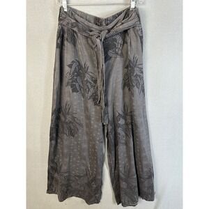 Tanoa Hawaii Denim Aiga High Waist Pant XL Black Tencel Wide Leg Tropical TP141